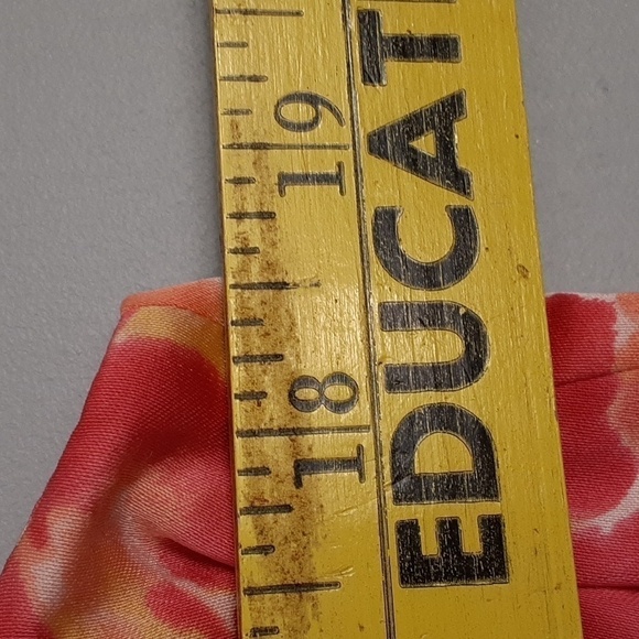 Talbots Cowl Neck Orange Spring Summer Sleeveless Floral Print Dress - Picture 4 of 9